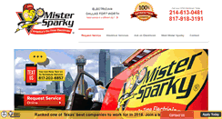 Desktop Screenshot of mistersparky-dfw.com